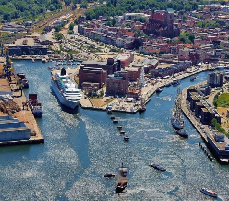 Historischer Ohlerich Speicher Hafen Wismar Ap.18 מראה חיצוני תמונה